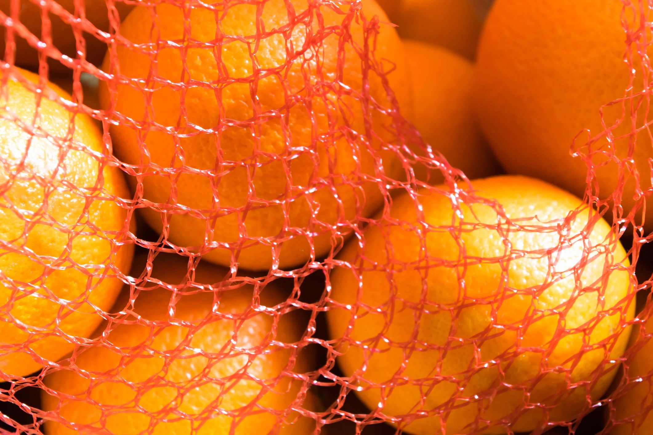Empaque de malla para productos agrícolas